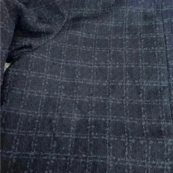 Lauren Conrad Women’s 3X coat. Fall, classic style, navy blue, plaid. - Picture 8 of 12